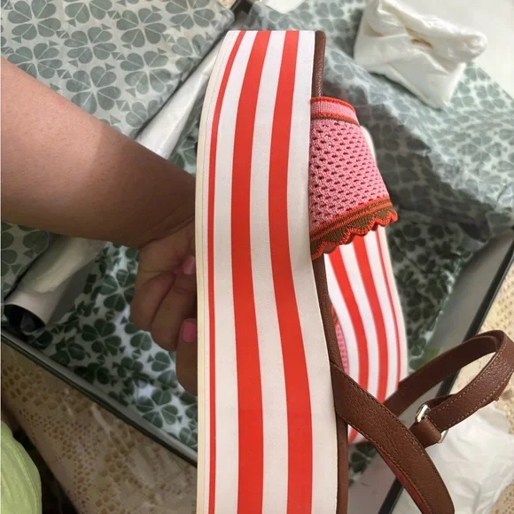 Kate Spade Highrise Spade Sandal Wedge - Picture 6 of 8